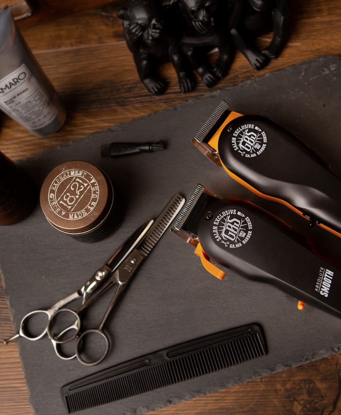 Barber performing a straight razor shave