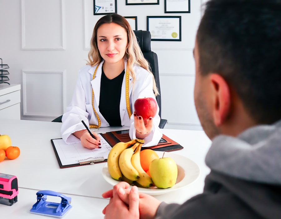 Nutrition consulting website template preview