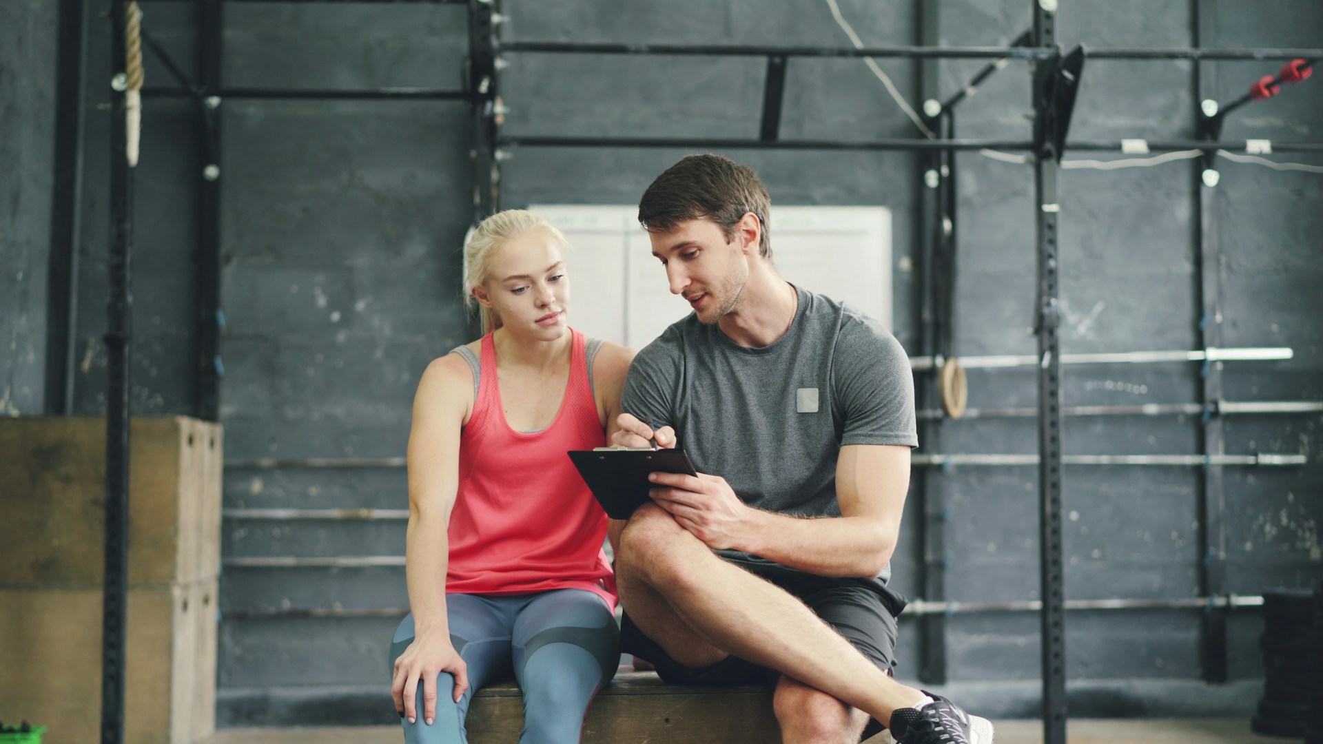 Personal training website template preview