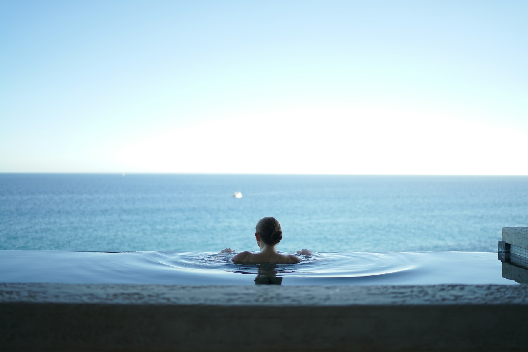Luxury spa pool surrounded by tranquil ambiance